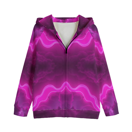 Unisex Kid's Zip Up Raglan Sleeve Hoodie | 310GSM Cotton