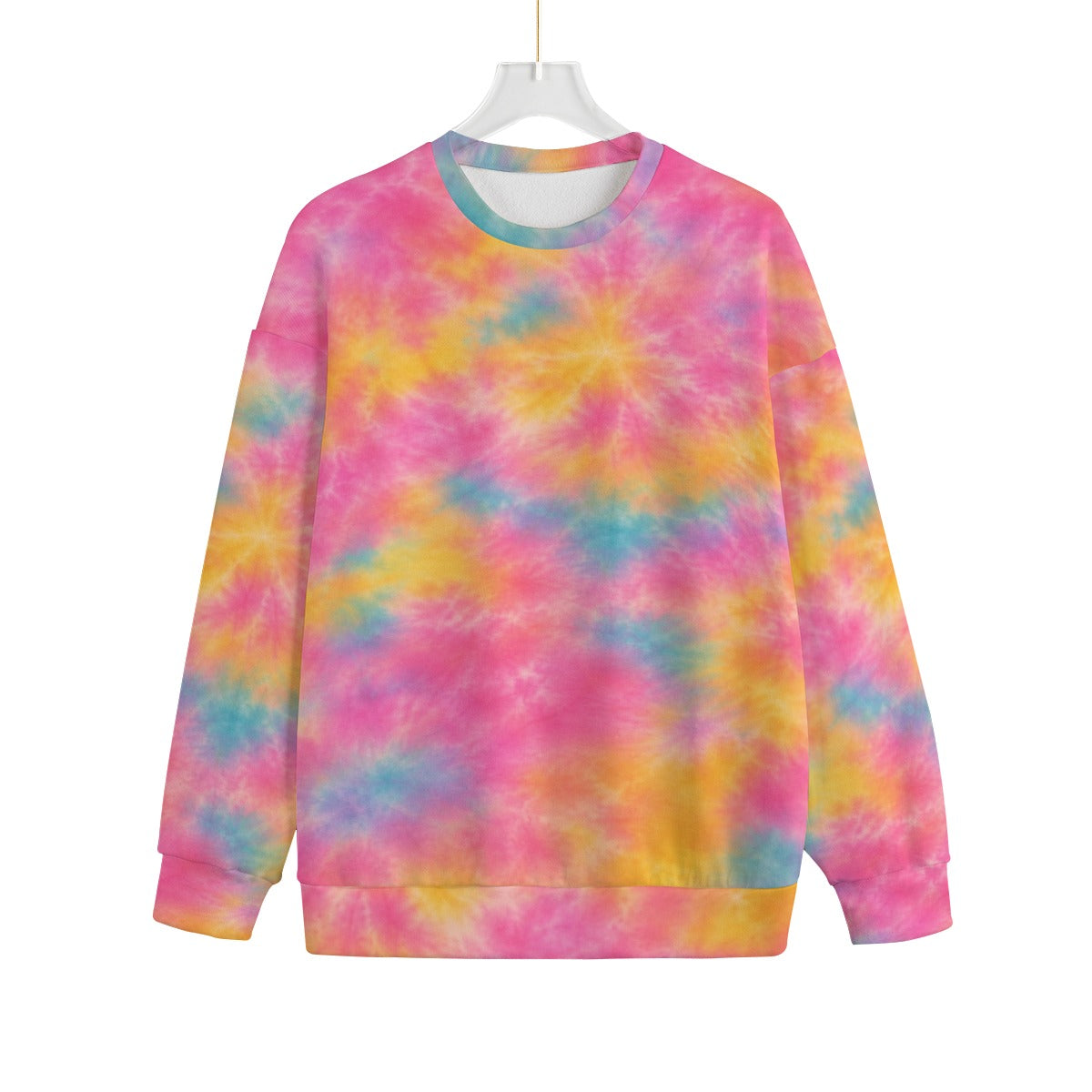 Unisex Drop-shoulder Knitted Fleece Sweater - view 1