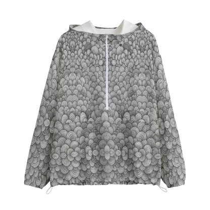 Unisex Pullover Jacket With Zipper Closure