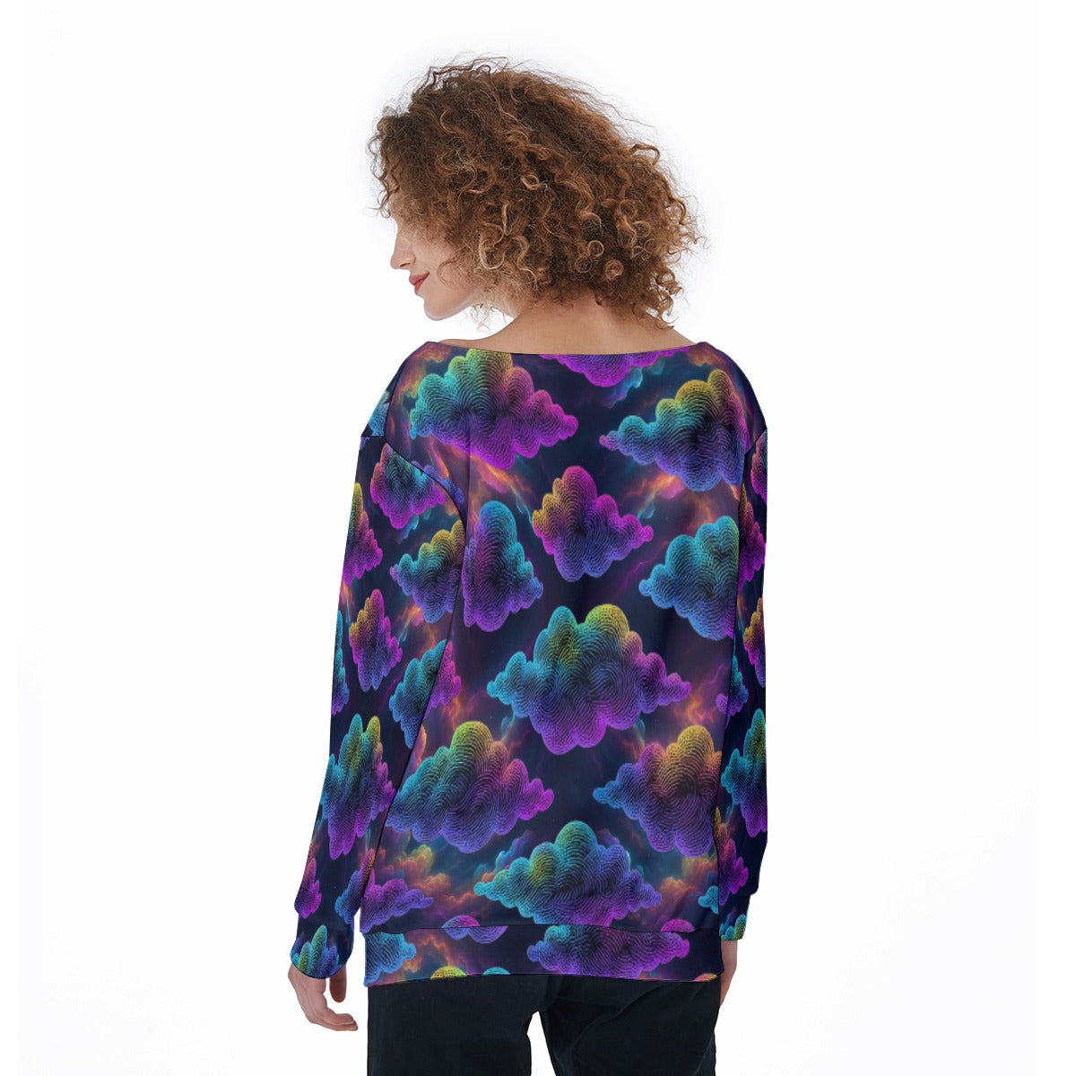 Women's Off-Shoulder Sweatshirt