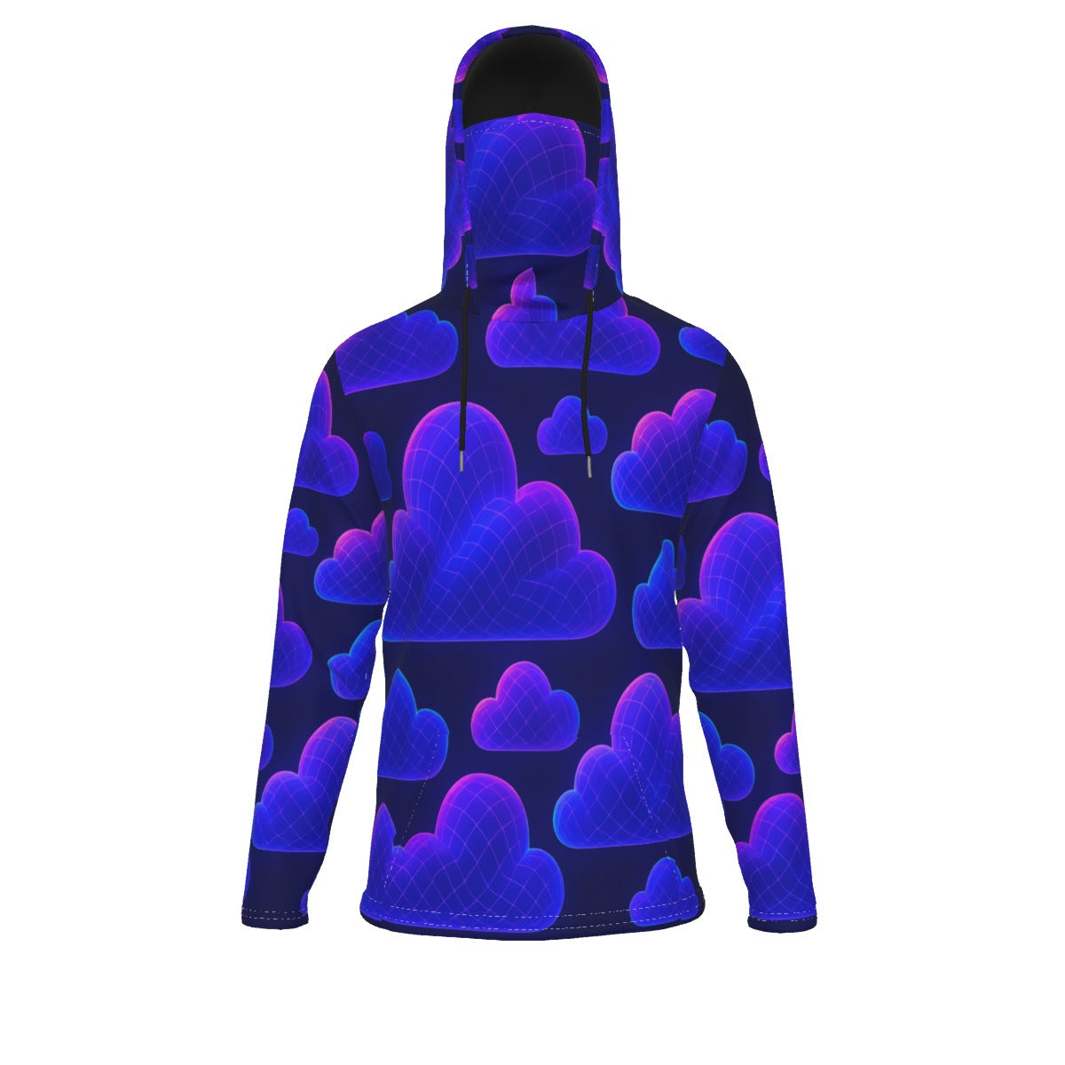 Men's Pullover Hoodie With Mask - view 1