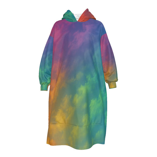 Unisex Kid's Sherpa Fleece Mid-Length Hoodie Blanket