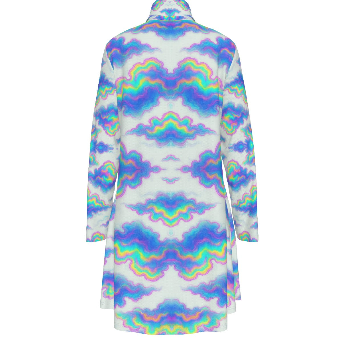 Women's High Neck Dress With Long Sleeve