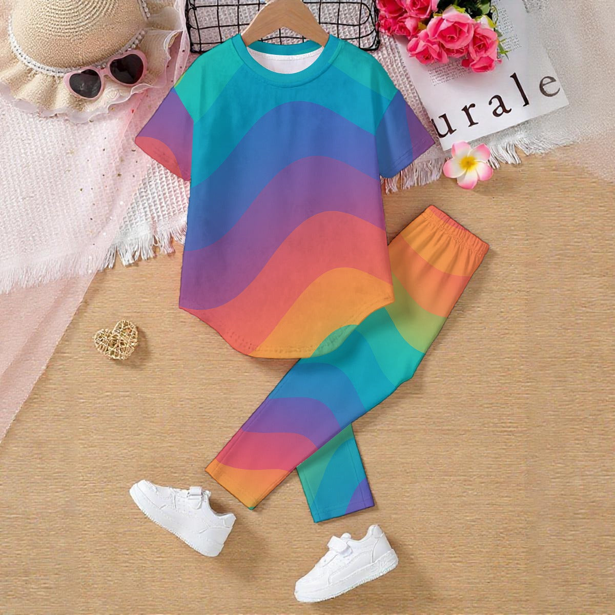 Unisex Kids' Casual Top and Pants Set