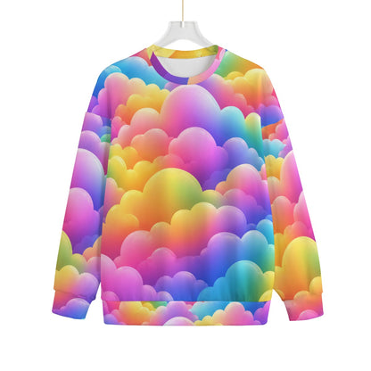 Unisex Drop-shoulder Knitted Fleece Sweater - view 1