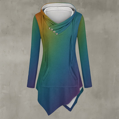 Women's Asymmetric Hem Hoodie