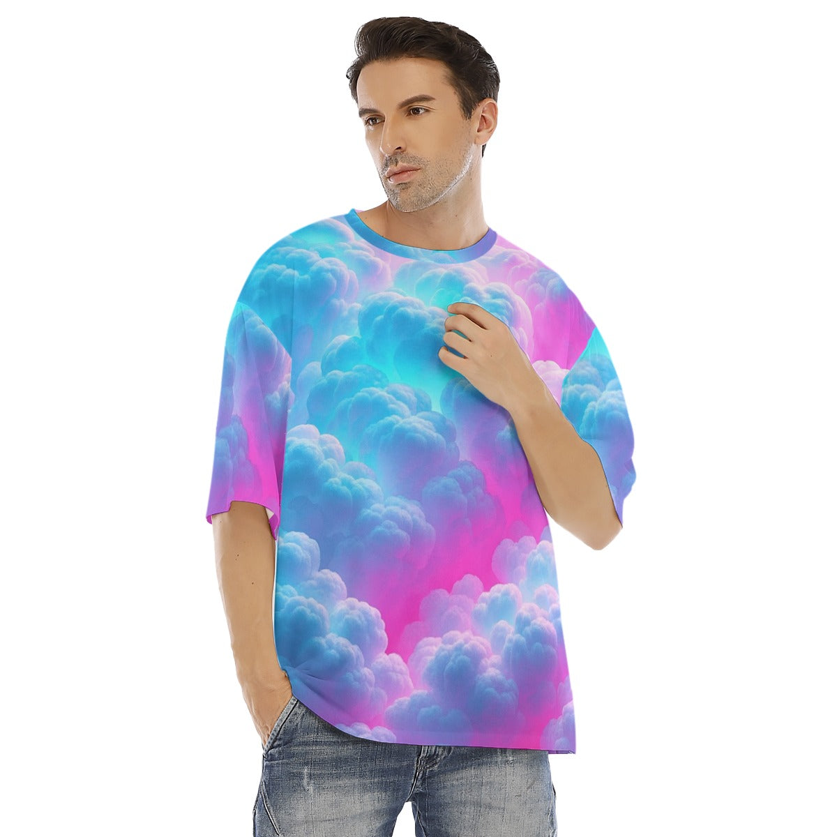 Men's Drop Shoulder T-shirt With Short Sleeve