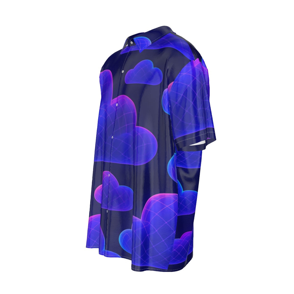 Men's Imitation Silk Short-Sleeved Shirt