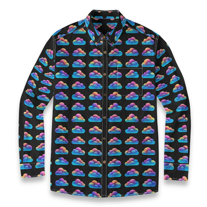 Men's Casual Lapel Long Sleeve Shirt|125GSM Cotton