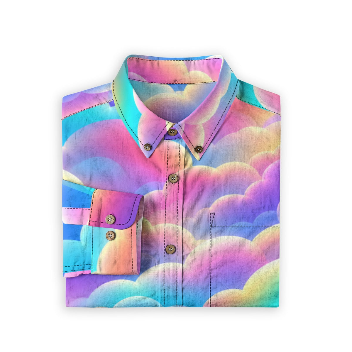 Men's Casual Lapel Long Sleeve Shirt|125GSM Cotton