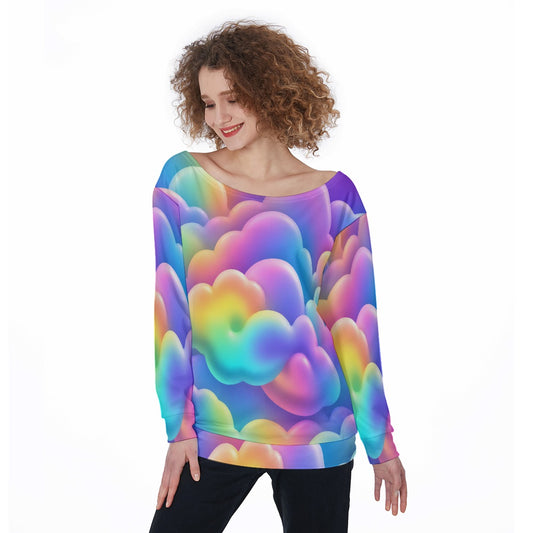 Women's Off-Shoulder Sweatshirt