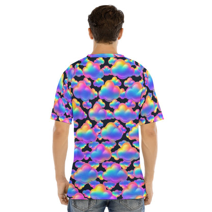 Men's Raglan Sleeve T-shirt With Button Closure