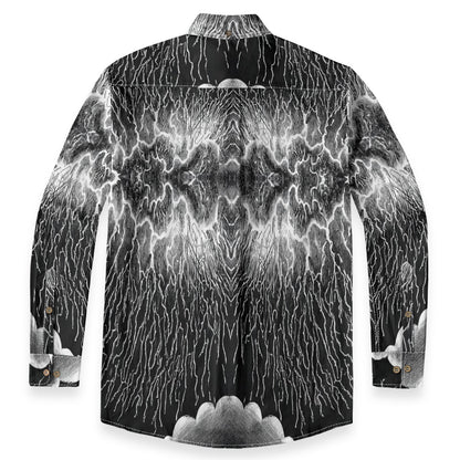 Men's Casual Lapel Long Sleeve Shirt|125GSM Cotton