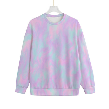 Unisex Drop-shoulder Knitted Fleece Sweater - view 1
