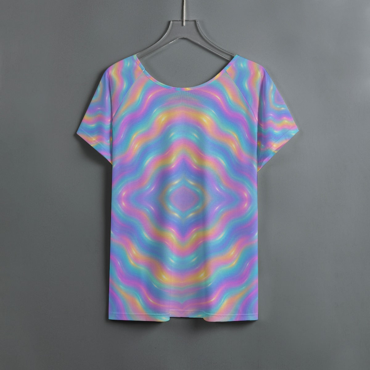 Women's Round Neck T-shirt With Raglan Sleeve