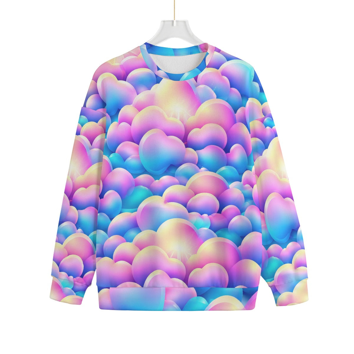Unisex Drop-shoulder Knitted Fleece Sweater - view 1