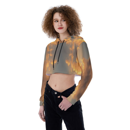 Women's Crop Top Hoodie
