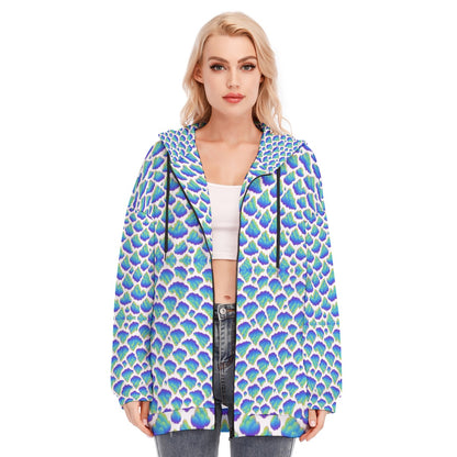 Women's Long Hoodie With Zipper Closure