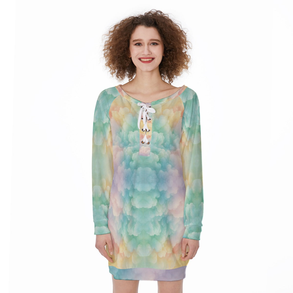 Women's Lace-Up Sweatshirt