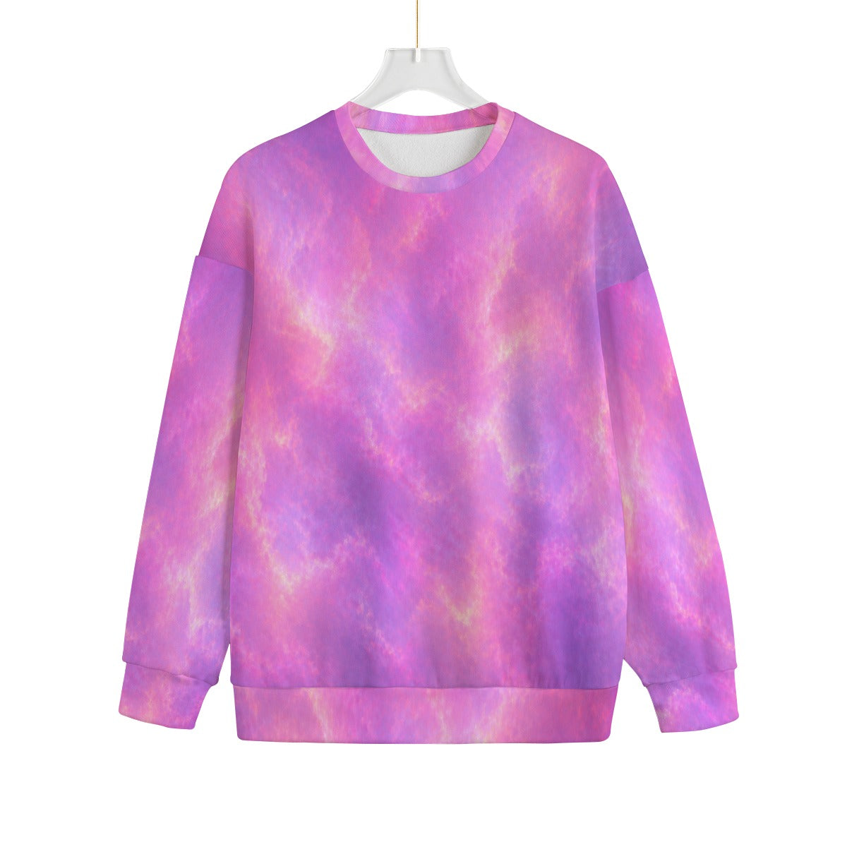 Unisex Drop-shoulder Knitted Fleece Sweater - view 1