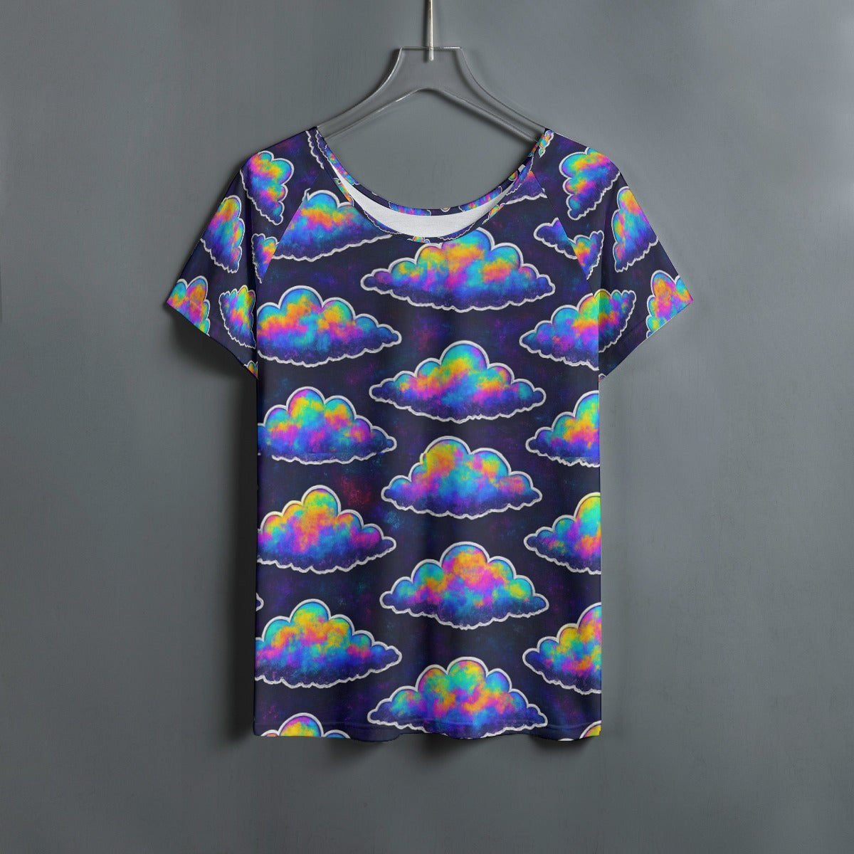 Women's Round Neck T-shirt With Raglan Sleeve