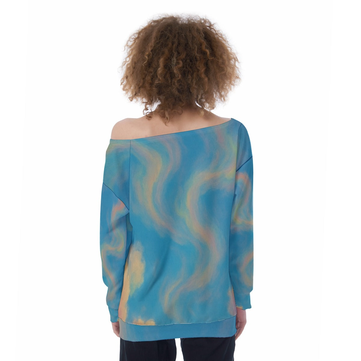 Women's Off-Shoulder Sweatshirt