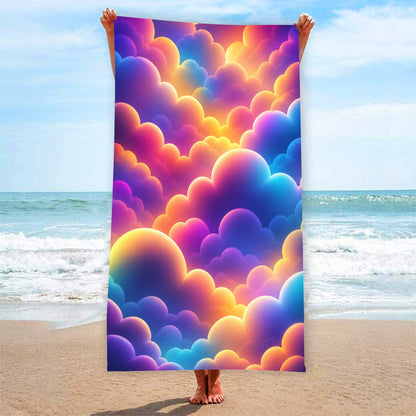 Adult Beach towel Vertical Style Printed in USA|320GSM