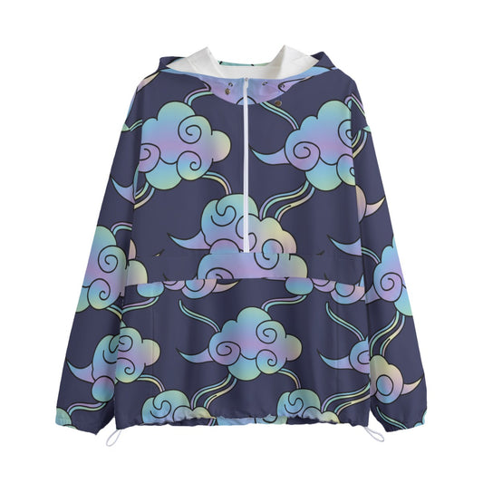 Unisex Pullover Jacket With Zipper Closure