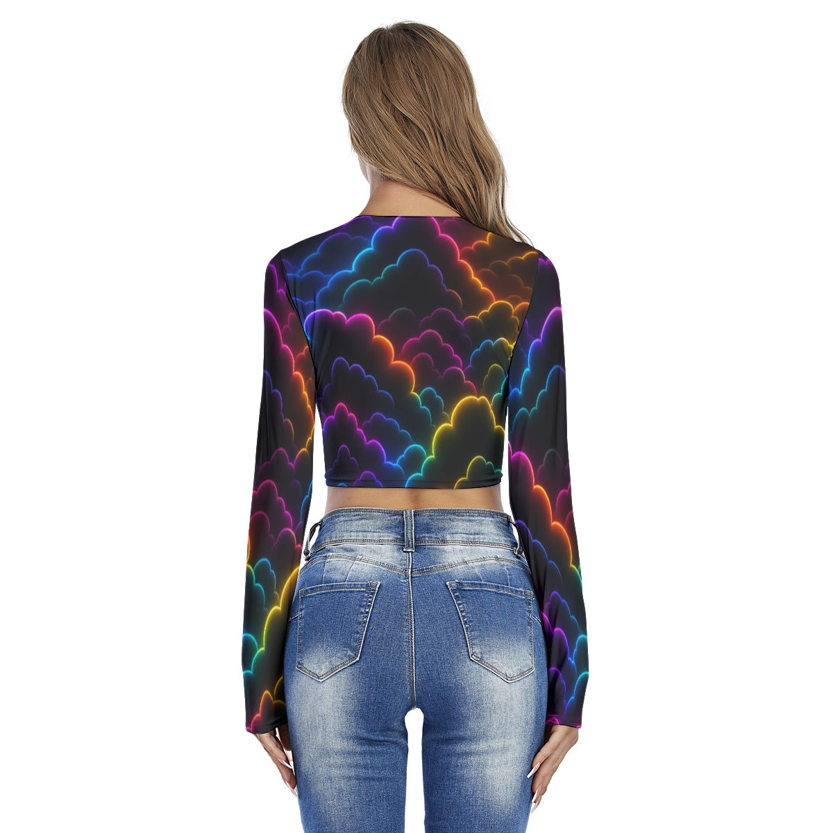 Women's Round Neck Crop Top T-Shirt