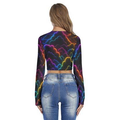 Women's Round Neck Crop Top T-Shirt