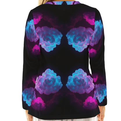 Women's Loose V-Neck T-Shirt With Long Sleeve