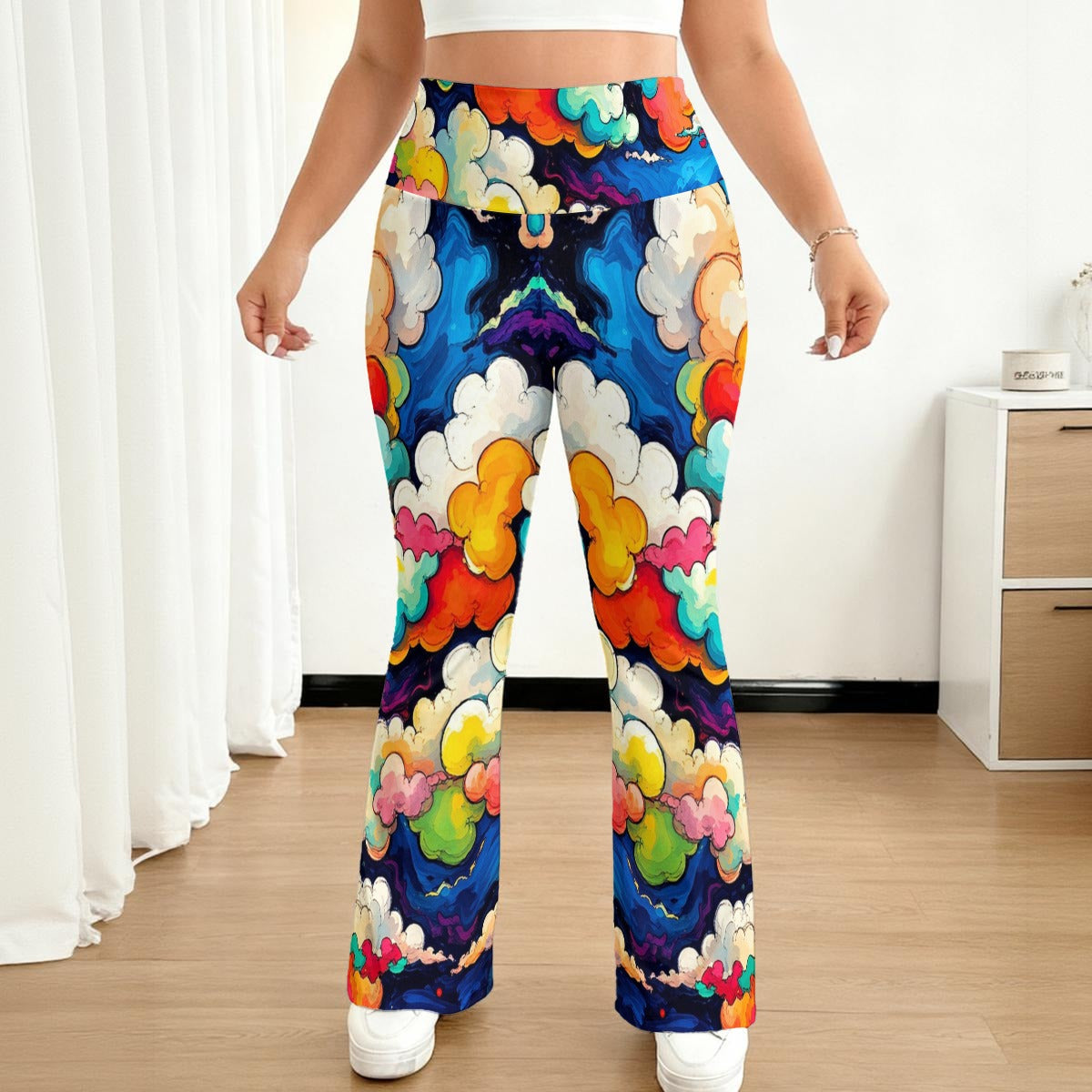 All-over print Women's Flare Yoga Pants
