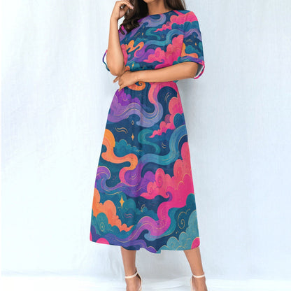 Women's Elastic Waist Dress by O’Nimbus