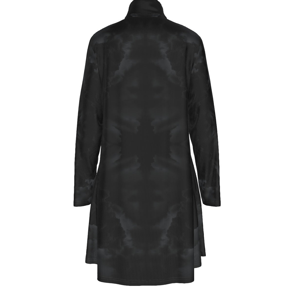 Women's High Neck Dress With Long Sleeve