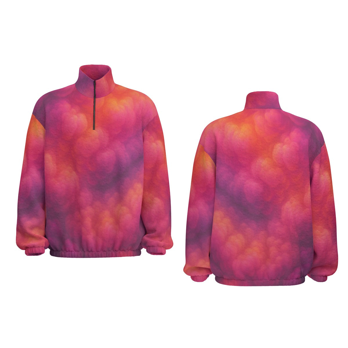 Unisex Turtleneck Zippered Sweatshirt