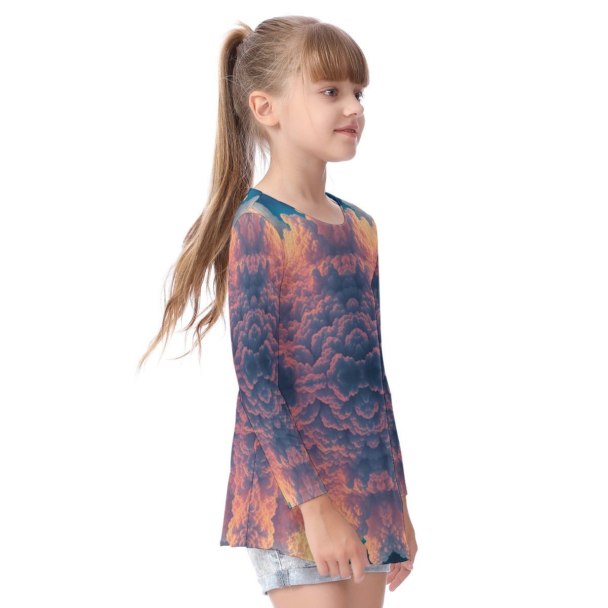 Unisex Kid's Long Sleeve O-neck T-shirt