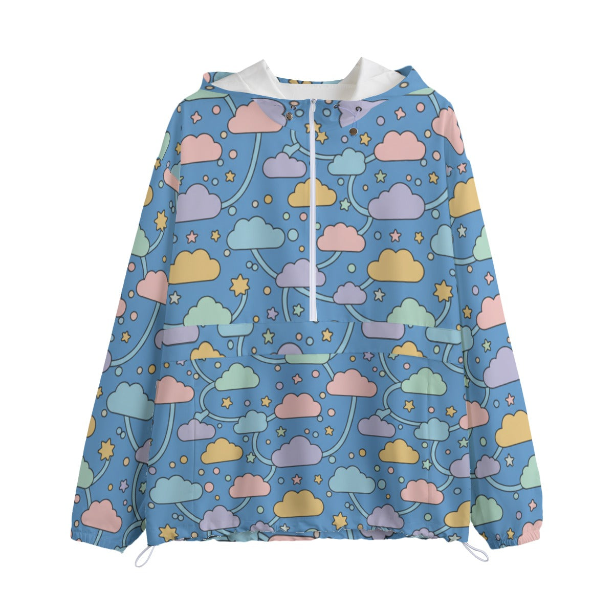 Unisex Pullover Jacket With Zipper Closure