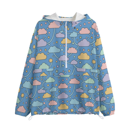 Unisex Pullover Jacket With Zipper Closure