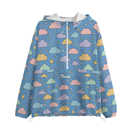 Unisex Pullover Jacket With Zipper Closure