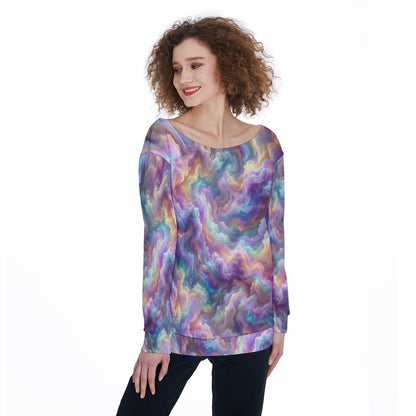 Women's Off-Shoulder Sweatshirt