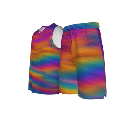 Men's V Neck Basketball Suit