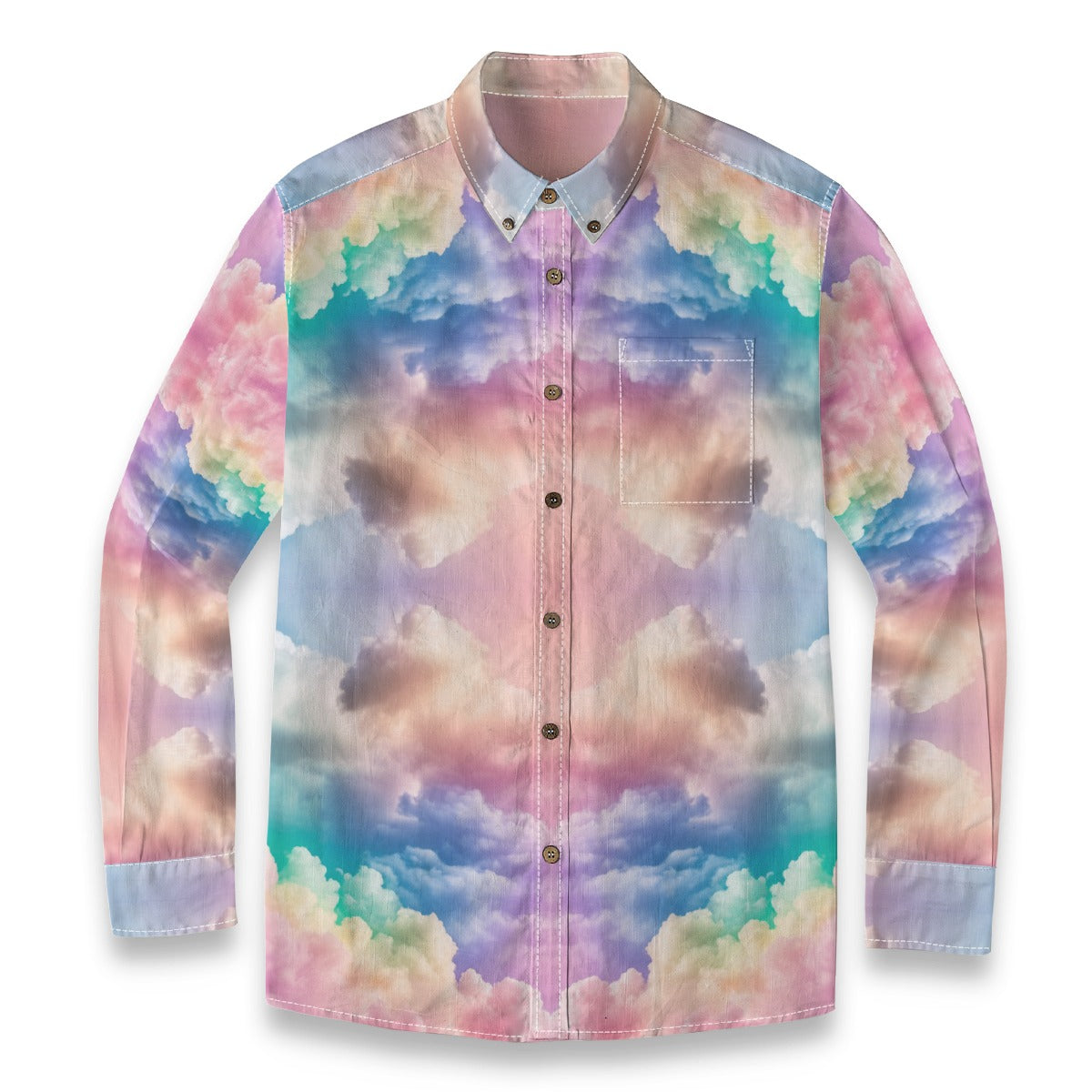 Men's Casual Lapel Long Sleeve Shirt|125GSM Cotton