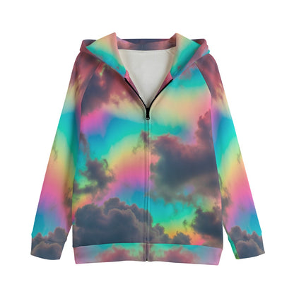 Kid's Zip Up Raglan Sleeve Hoodie | 310GSM Cotton