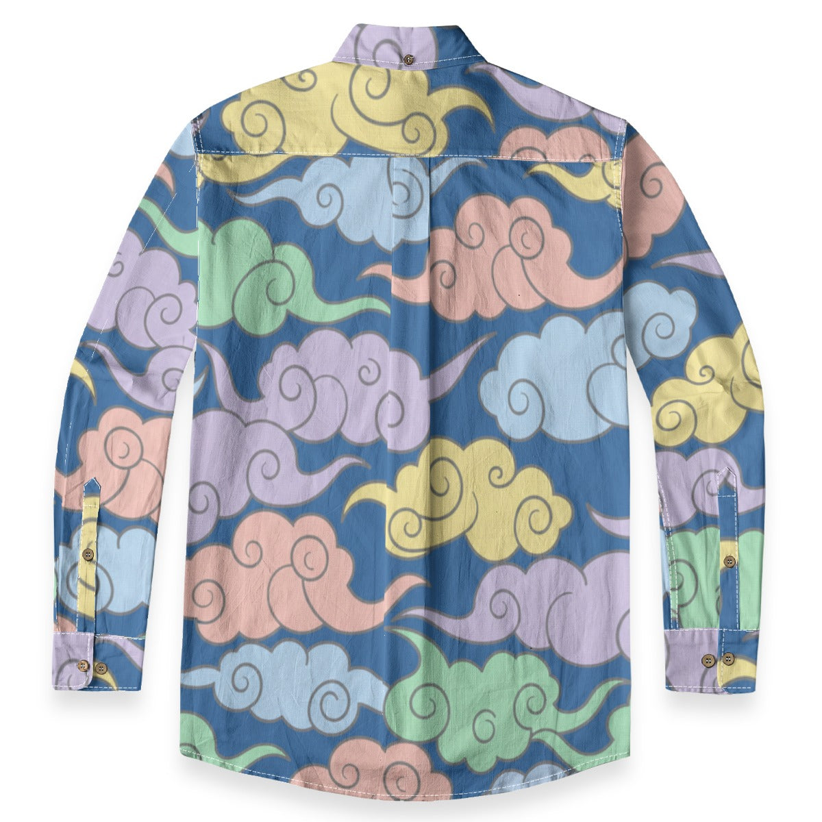 Men's Casual Lapel Long Sleeve Shirt|125GSM Cotton