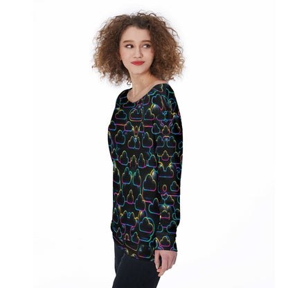 Women's Off-Shoulder Sweatshirt