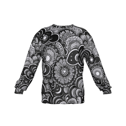 Men's Drop Shoulder Round Neck Long-Sleeved Sweatshirt