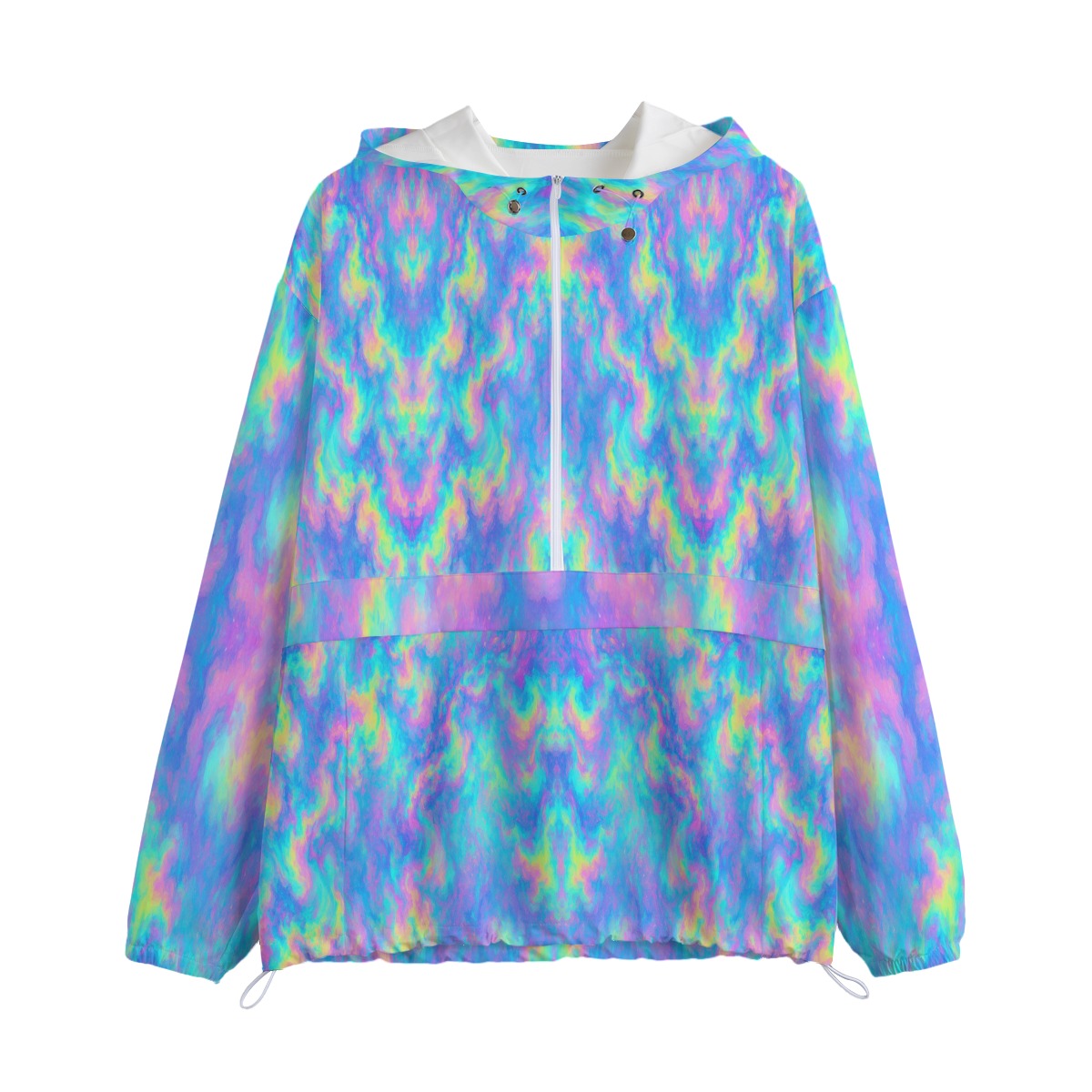 Unisex Pullover Jacket With Zipper Closure