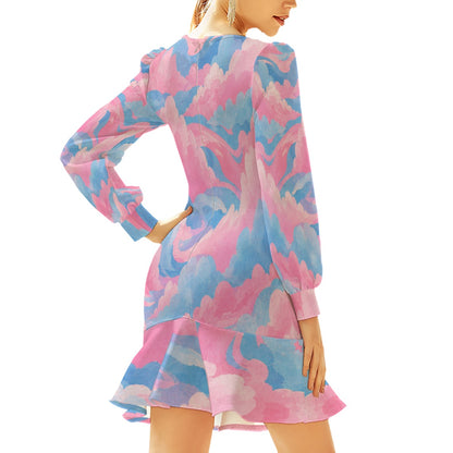Women's Ruffle Hem Skinny Dress by O’Nimbus – view 4