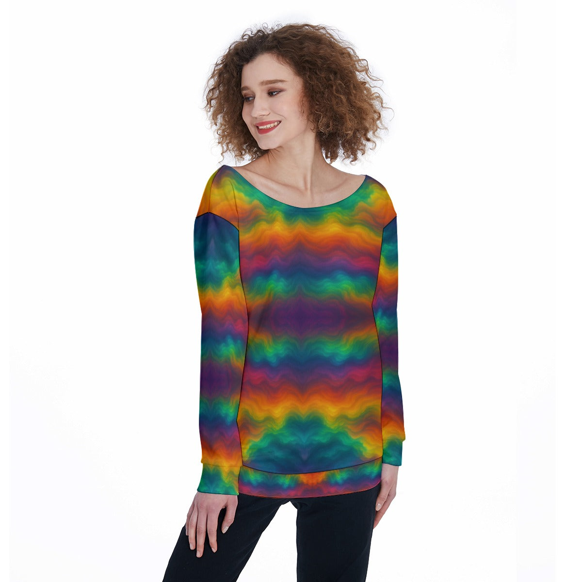 Women's Off-Shoulder Sweatshirt