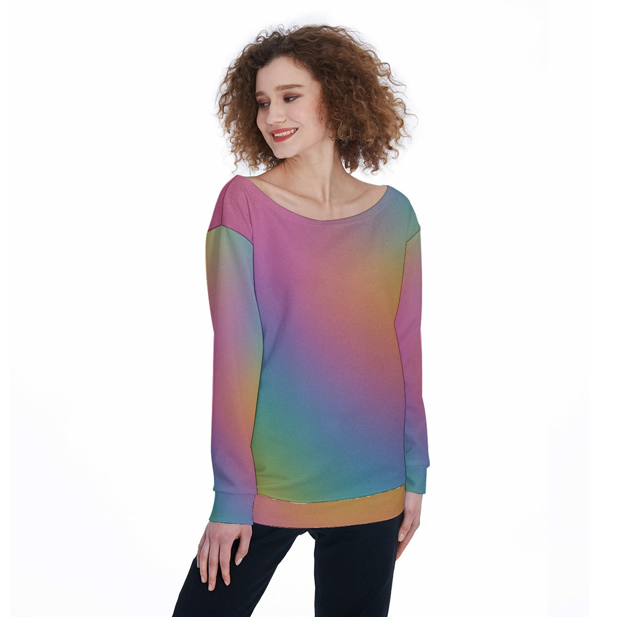 Women's Off-Shoulder Sweatshirt